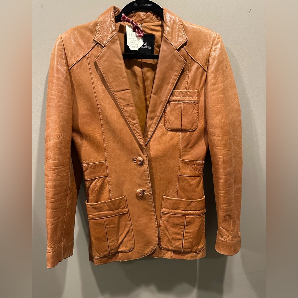 Wilsons Genuine Leather Vintage Jacket size 8